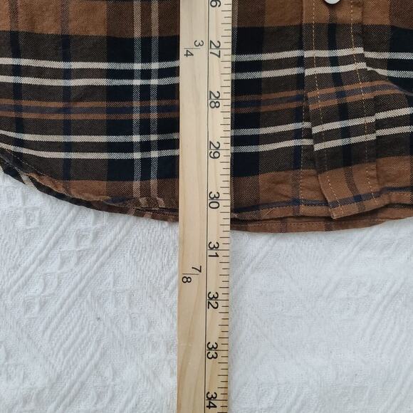 H&M lumberjack men's flannel button down long sleeve fall Size small plaid - Picture 7 of 9